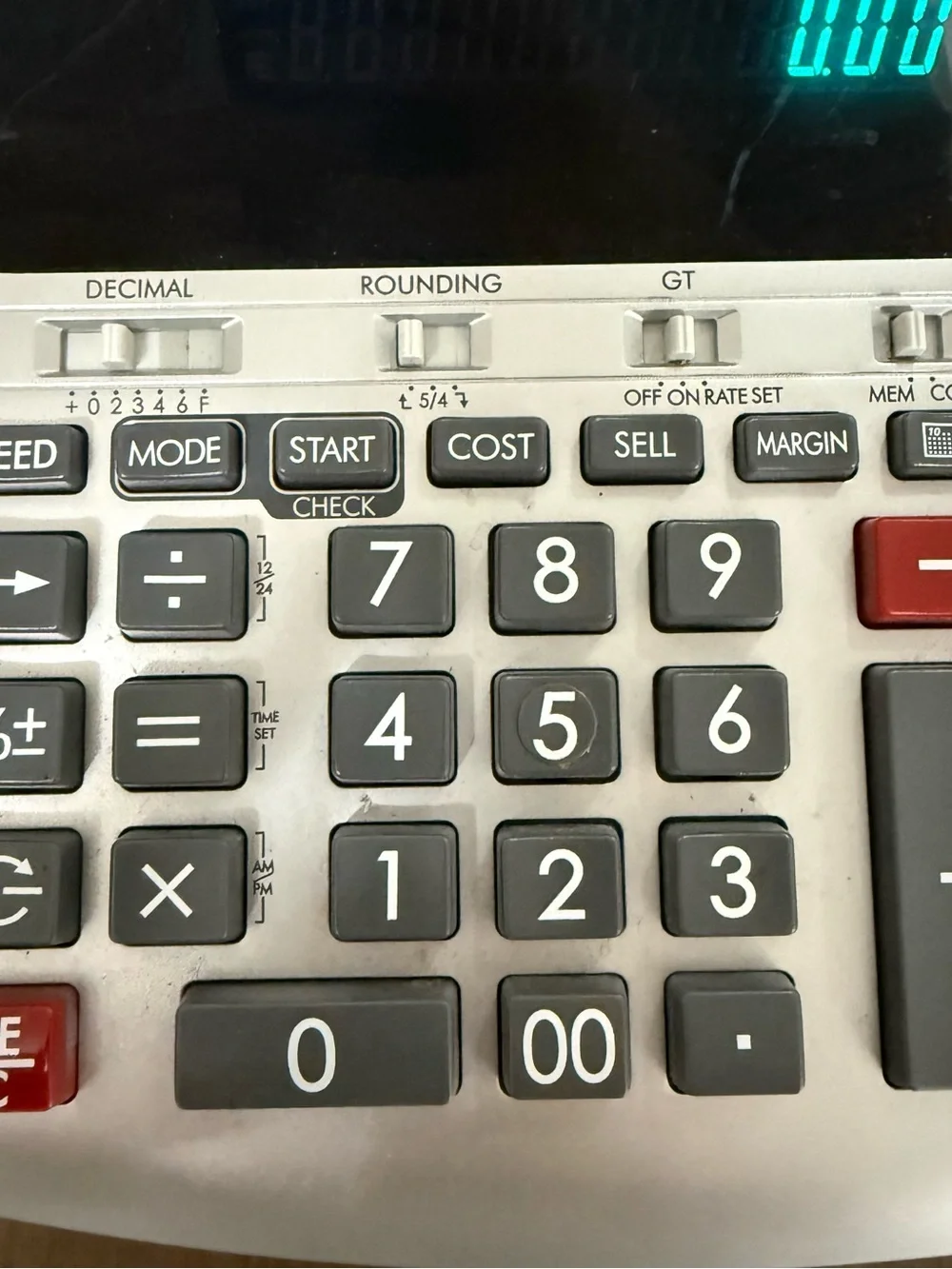 Canon MP11DX 12 Digit Desktop Printing Calculator Plug In Tested Clock/Calendar